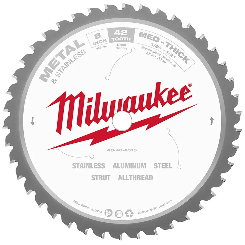Milwaukee Electric 8" 42T Metal Csb, 5/8" - MLW-48-40-4515