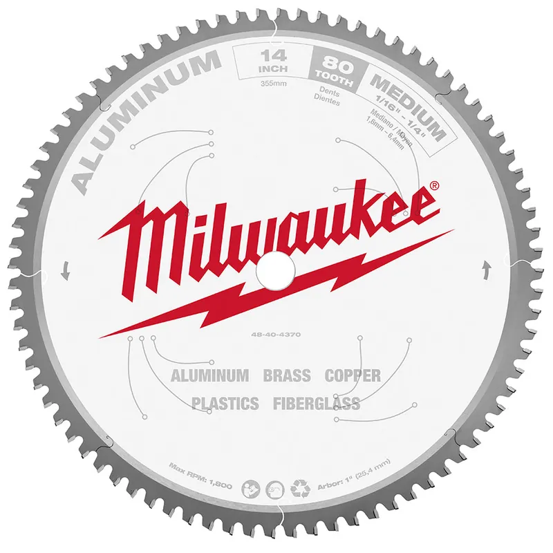 Milwaukee Electric 14" 80T Aluminum Csb, 1" - MLW-48-40-4370