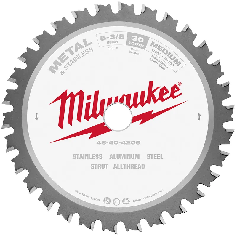 Milwaukee Electric 5-3/8" 30T Metal Csb, 5/8" - MLW-48-40-4205