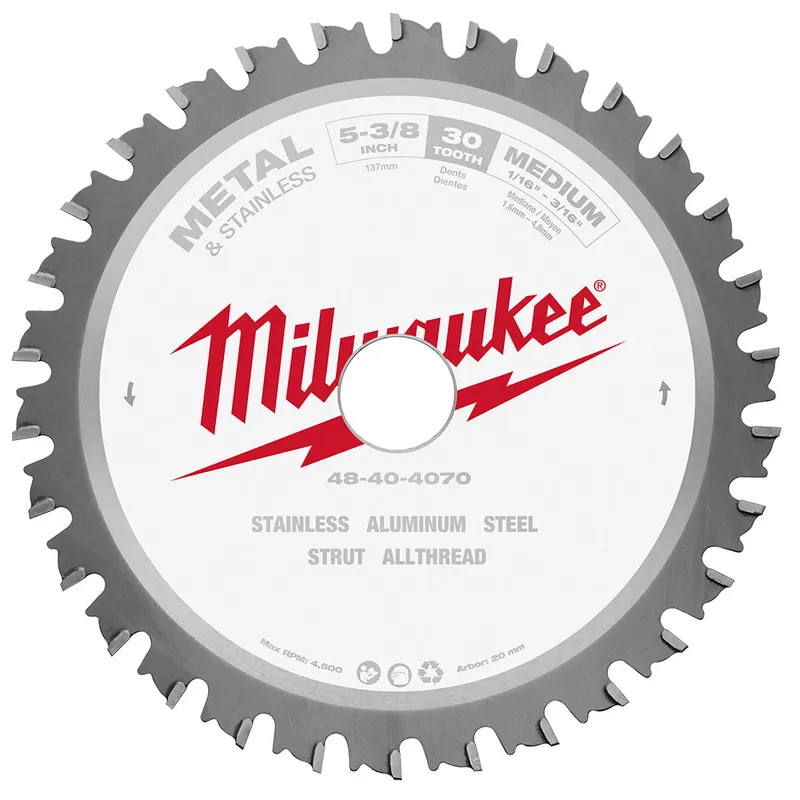 Milwaukee Electric 5-3/8" 30T Metal Csb, 20 m - MLW-48-40-4070