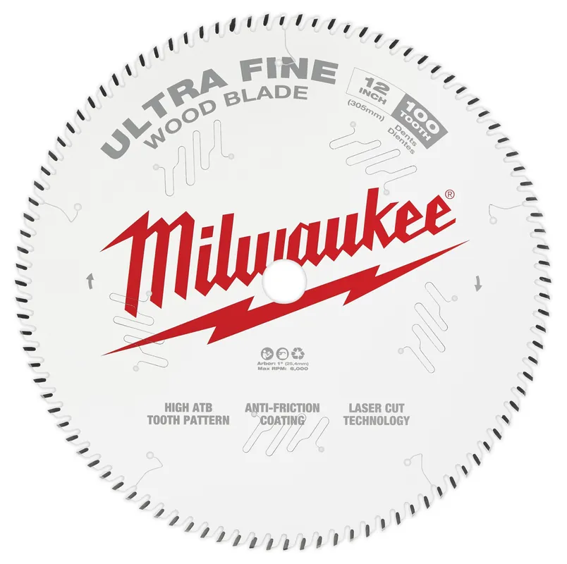 Milwaukee Electric 12" 100T Ultra Fine Saw Blade - MLW-48-40-1228