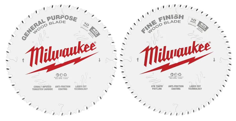 Milwaukee Electric 10" 40T + 60T Two Pack - MLW-48-40-1036