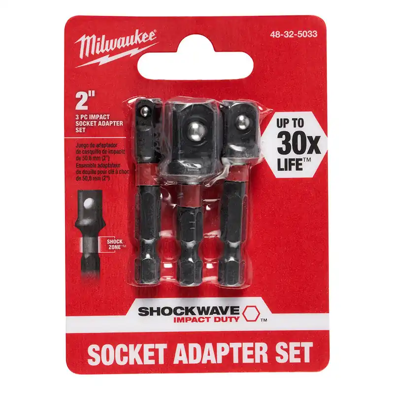 Milwaukee Electric 3Pc Socket Adapter Set - MLW-48-32-5033