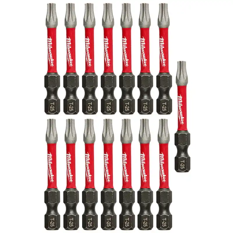 Milwaukee Electric 15Pk 2" Pwrench Bit T25 Tictac - MLW-48-32-5015