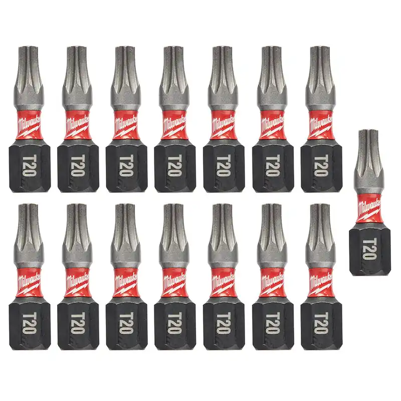 Milwaukee Electric 15Pk Insert Bit T20 Tictac - MLW-48-32-5011
