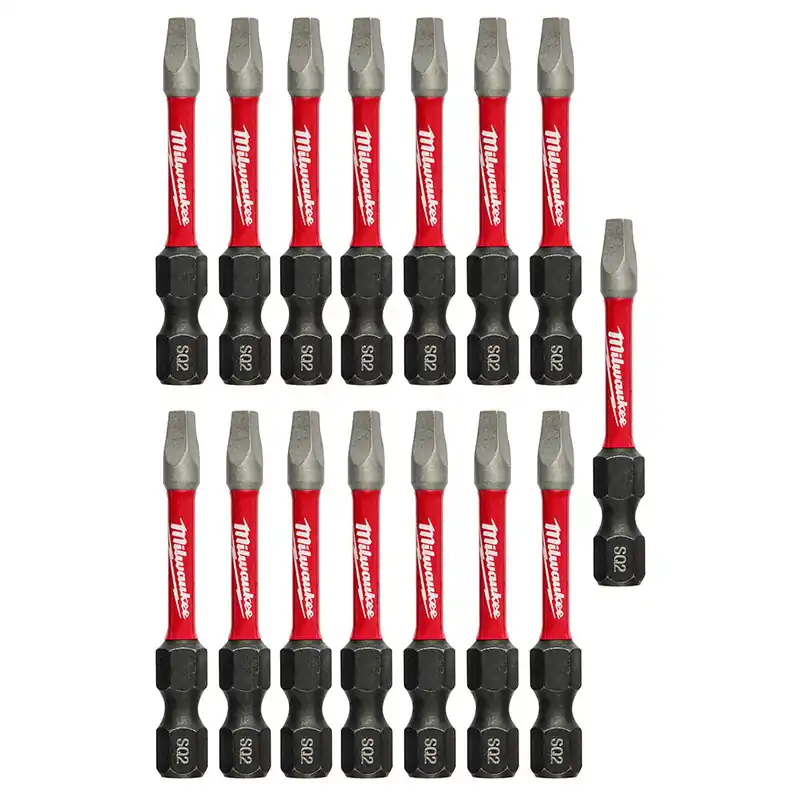 Milwaukee Electric 15Pk 2" Pwrench Bit Sq2 Tictac - MLW-48-32-5010