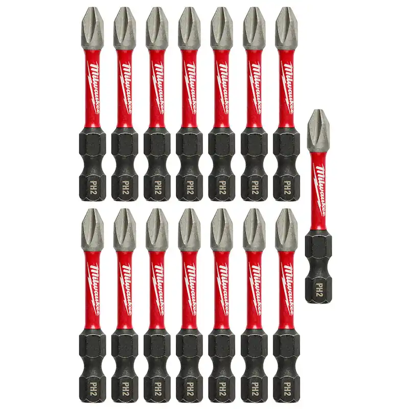 Milwaukee Electric (5) 15Pk 2" Pwrench Bit Ph2 Tictac - MLW-48-32-5004