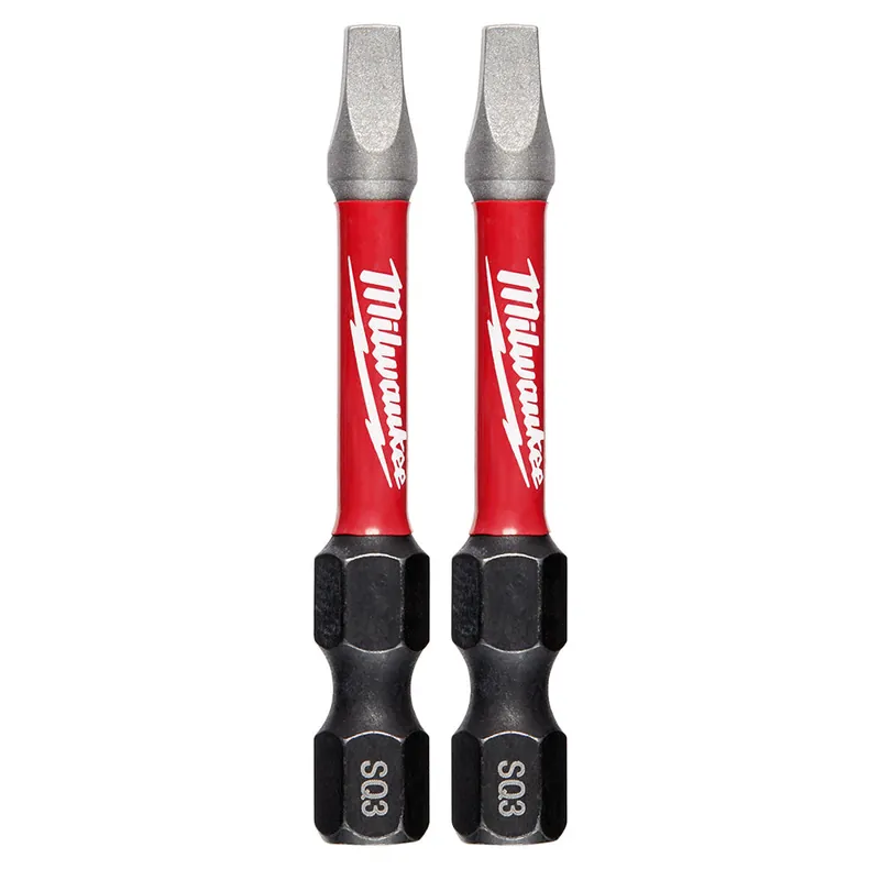 Milwaukee Electric 2Pk 2In Power Bit Sq3 - MLW-48-32-4910