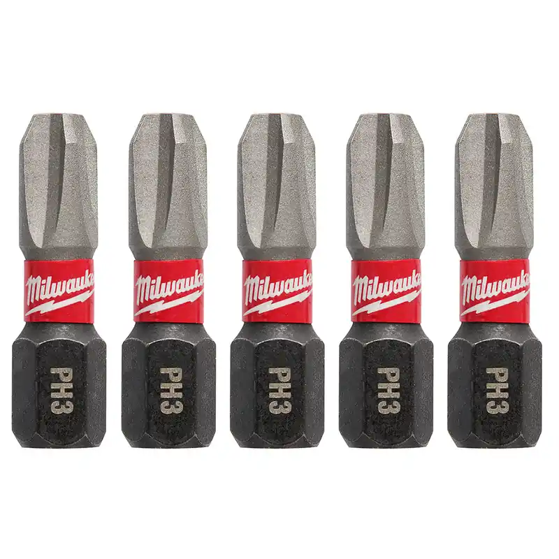 Milwaukee Electric 5Pk Insert Bit Ph3 - MLW-48-32-4663