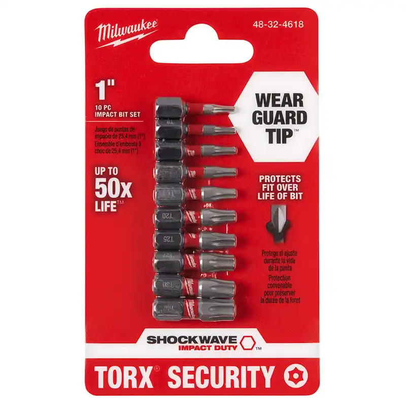 Milwaukee Electric 10Pc 1In Insert Torx Sec - MLW-48-32-4618