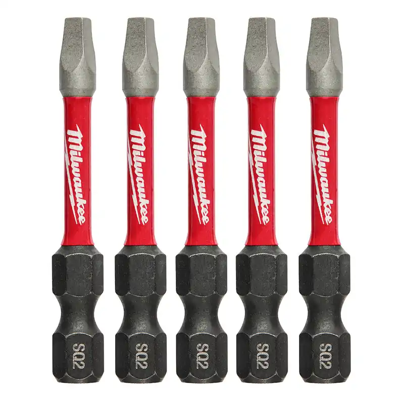 Milwaukee Electric 5Pk Sq Recess 2 2" Pwrench Bit - MLW-48-32-4606