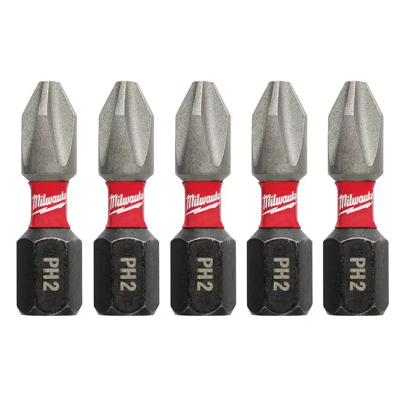 Milwaukee Electric 5Pk 1In Impact Bit Ph2 - MLW-48-32-4601