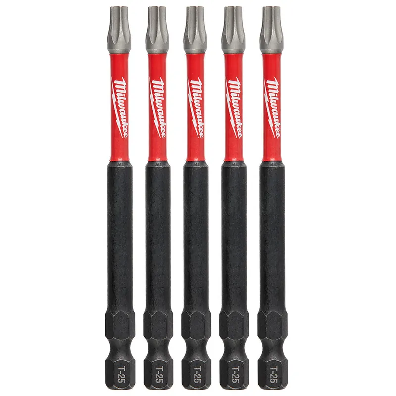 Milwaukee Electric (6) 5Pk 3-1/2" Pwrench Bit T25 - MLW-48-32-4579