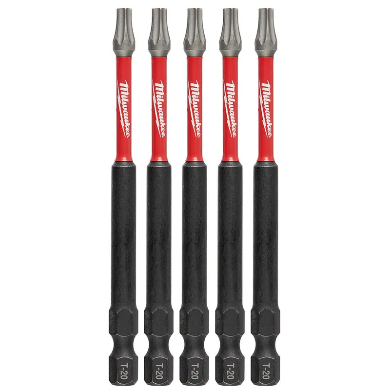 Milwaukee Electric (6) 5Pk 3-1/2" Pwrench Bit T20 - MLW-48-32-4578