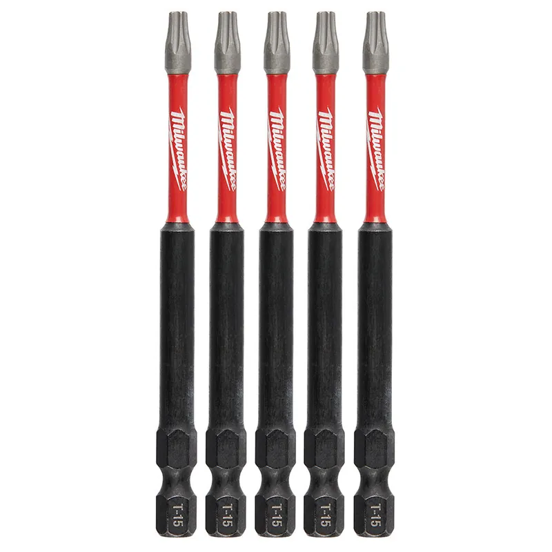 Milwaukee Electric (6) 5Pk 3-1/2" Pwrench Bit T15 - MLW-48-32-4577