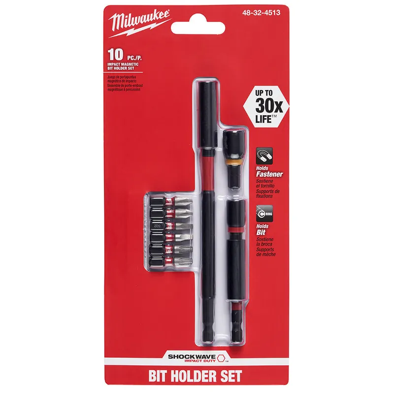 Milwaukee Electric 10Pc Impact Driver Bitset - MLW-48-32-4513