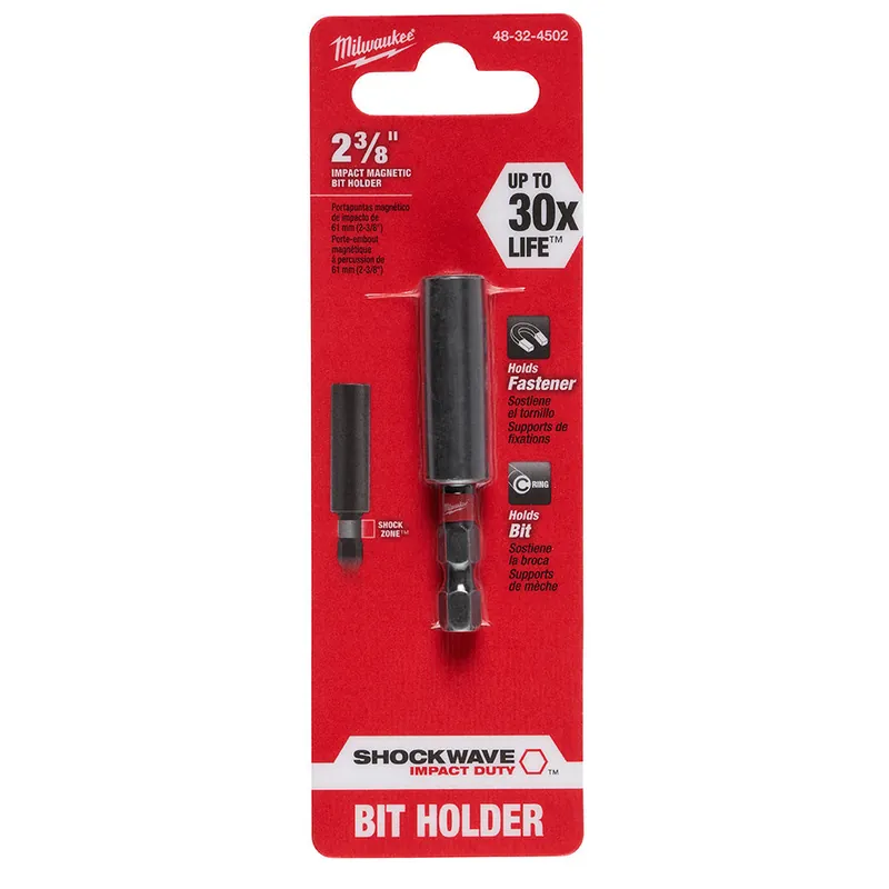 Milwaukee Electric Compact Impactct Mag Bit Hldr - MLW-48-32-4502