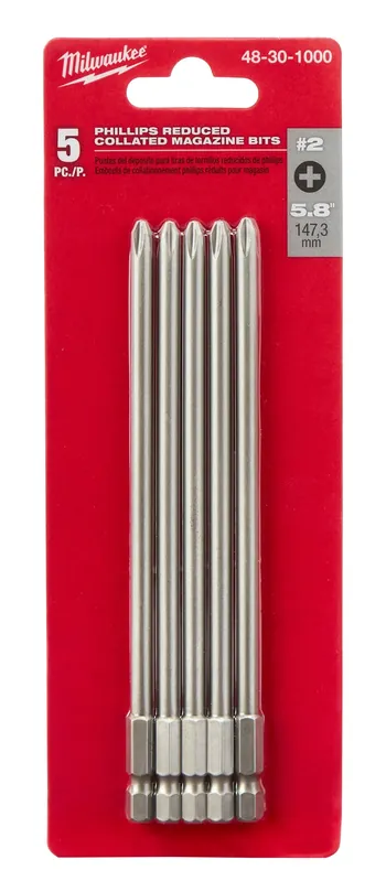 Milwaukee Electric 5Pk Pr2 Collator Bits - MLW-48-30-1000