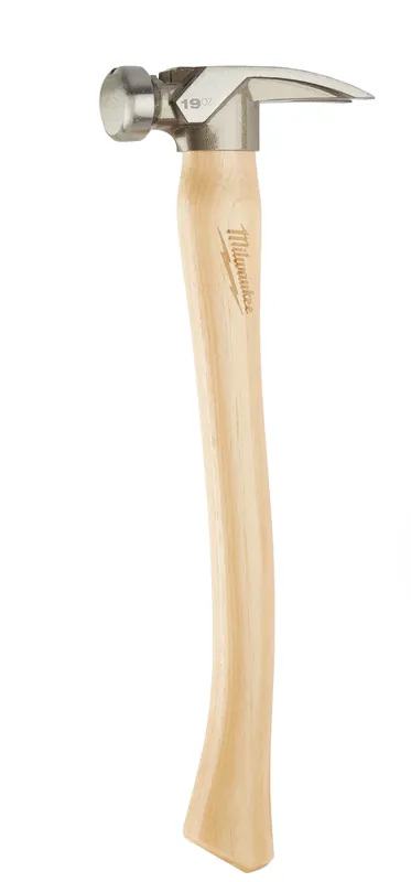 Milwaukee Electric 19Oz Smooth Face Hickory Hammer - 48-22-9519 - MLW-48-22-9519