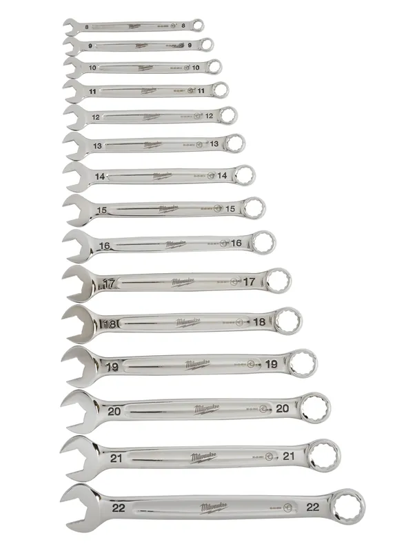 Milwaukee Electric 15-Pc Combo Wrench Kit Metric - MLW-48-22-9515