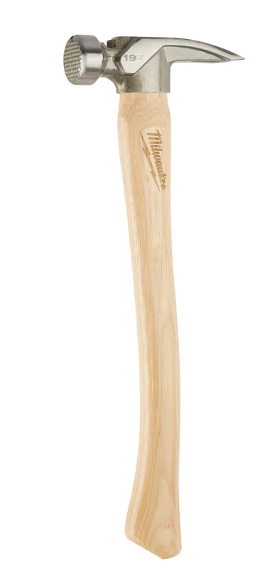Milwaukee Electric 19Oz Milled Face Hickory Hammer - MLW-48-22-9419