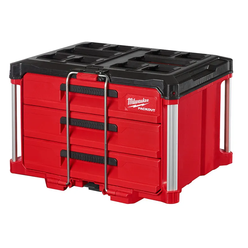 Milwaukee Electric Packout 3-Drawer Tool Box, 50 Lbs Capacity - MLW-48-22-8443