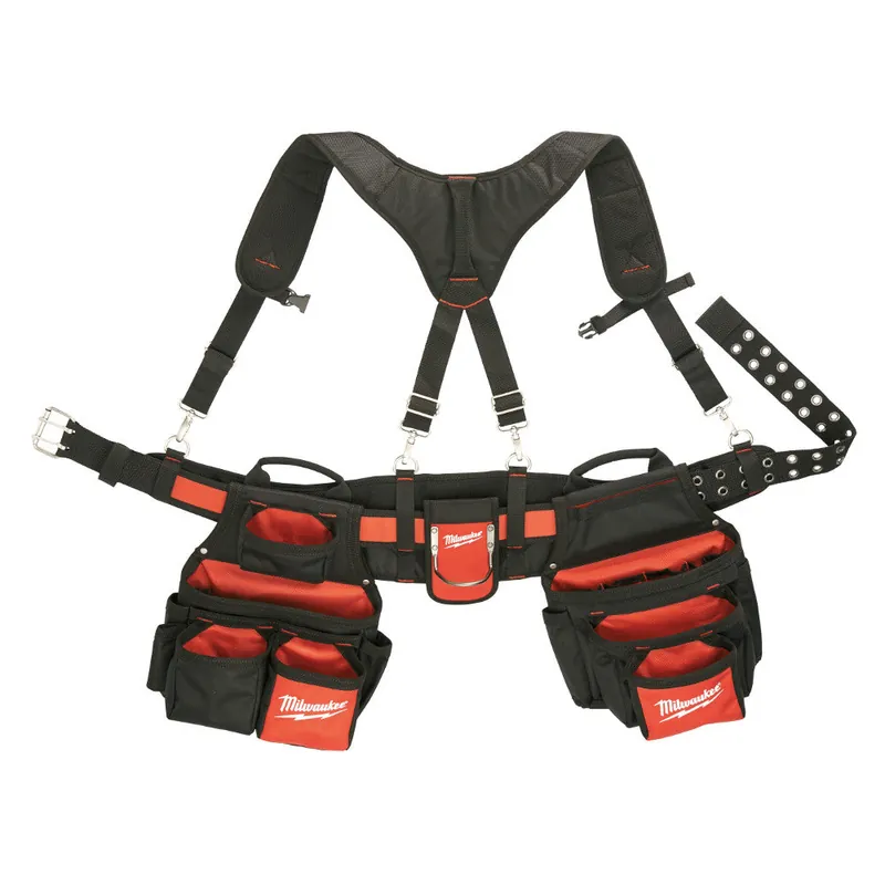 Milwaukee Electric Contractor‘S Belt With Suspension Rig, 24 Pockets, Fits 30" To 53" Waists - MLW-48-22-8120