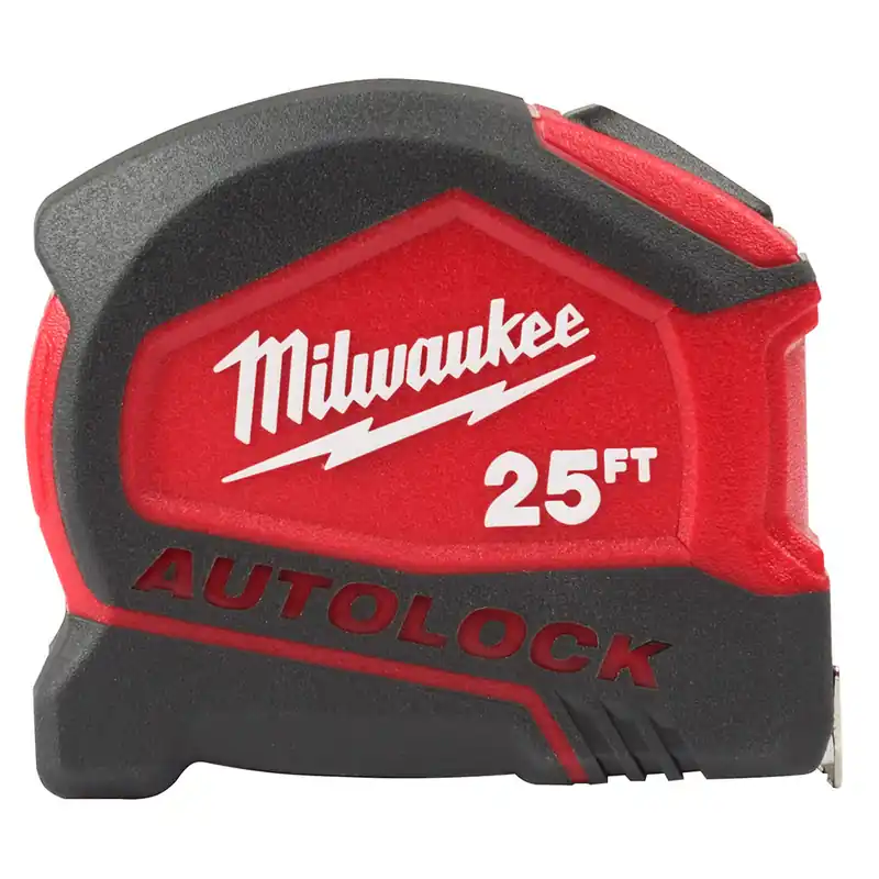 Milwaukee Electric 25‘ Compact Auto Lock Measuring Tape - MLW-48-22-6825