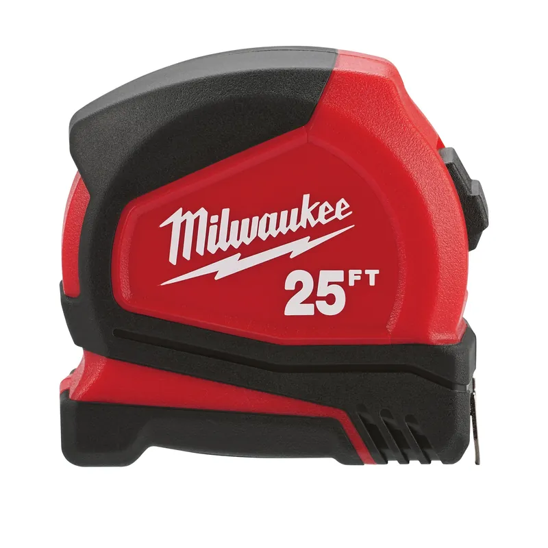 Milwaukee Electric 25Ft Compact Tape Measure - Buy-One/Get-One Bonus Pack Of Two - MLW-48-22-6625G