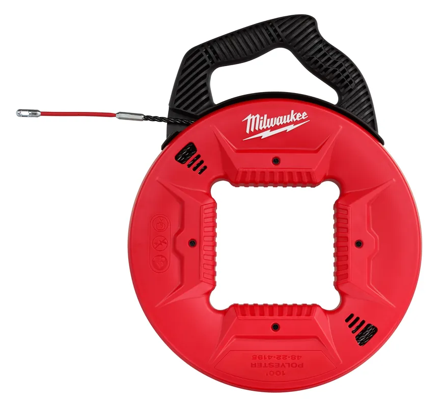 Milwaukee Electric 100‘ Poly W/ Flex Leader Fish Tape - MLW-48-22-4195