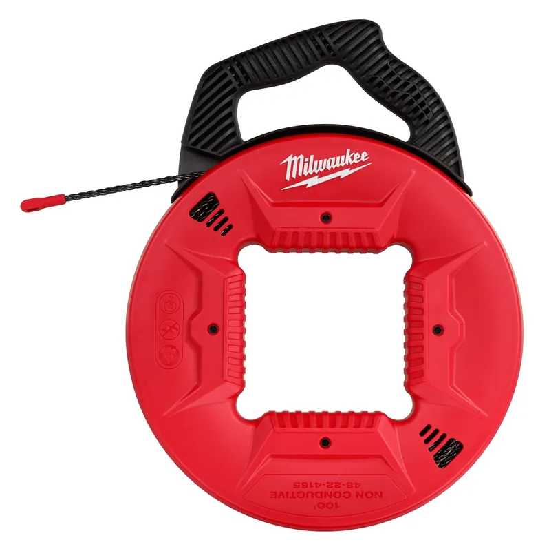 Milwaukee Electric 100‘ Poly W/ Plastic Tip Fish Tape - MLW-48-22-4165