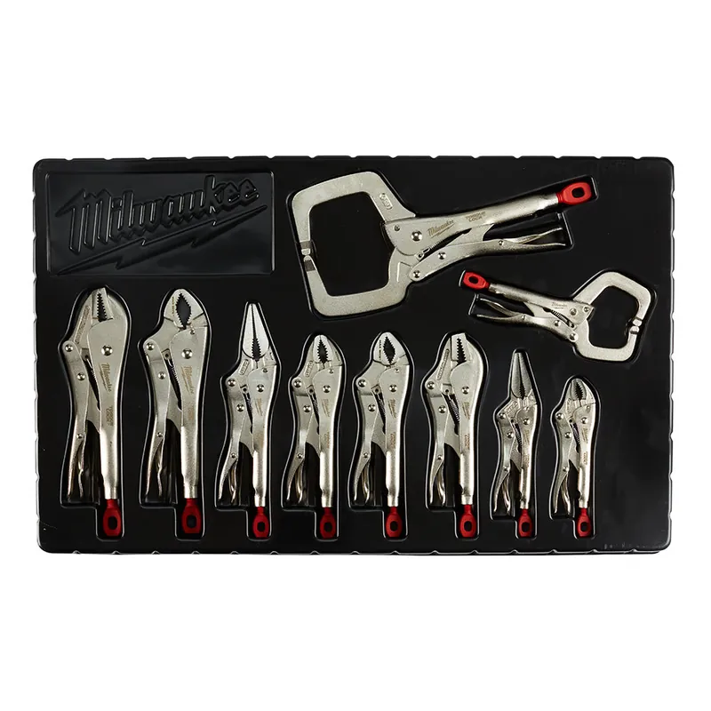 Milwaukee Electric 10-Pc Torque Lock Locking Pliers Kit In A Tray - MLW-48-22-3690