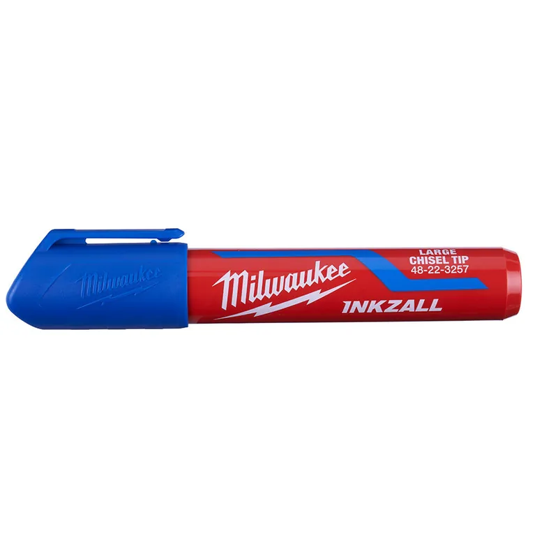 Milwaukee Electric (12) Inkzall Lg Chsl Tip Blue Mrkr - MLW-48-22-3257