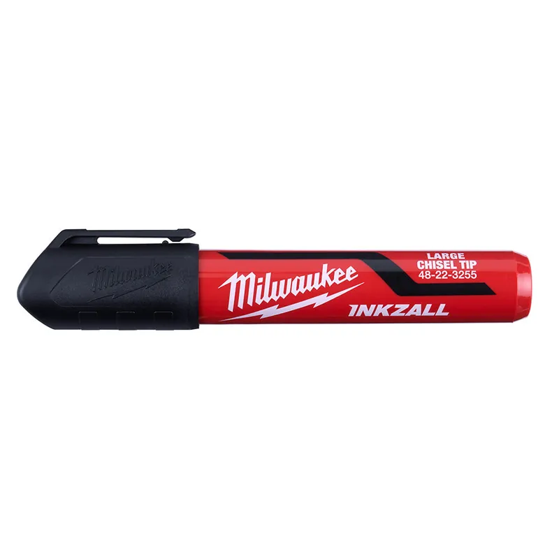 Milwaukee Electric (12) Inkzall Lg Chsl Tip Black Mrkr - MLW-48-22-3255