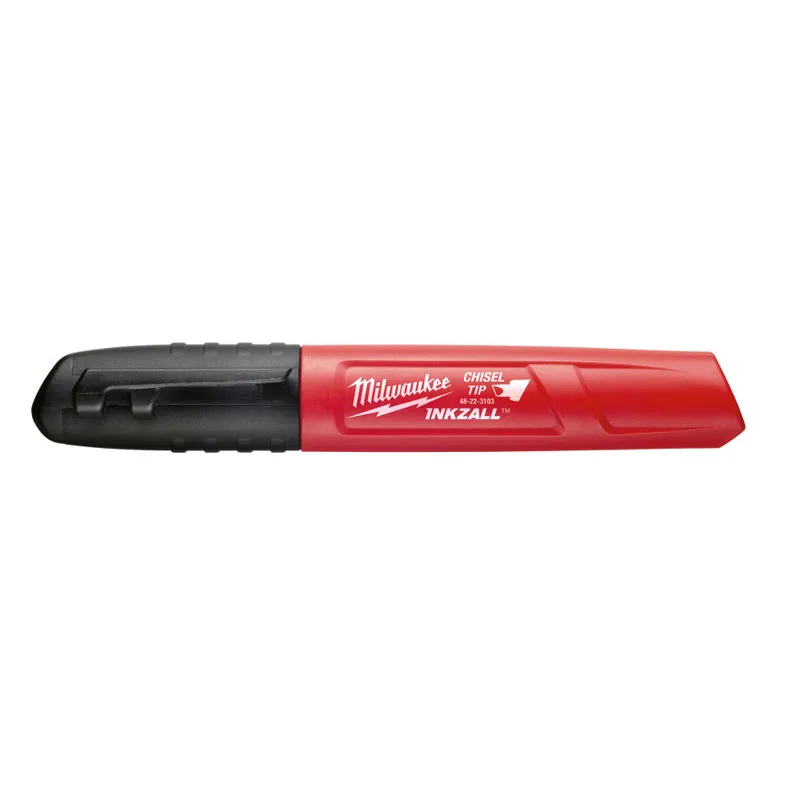 Milwaukee Electric (36) Black Chisel Tip Markers - MLW-48-22-3130