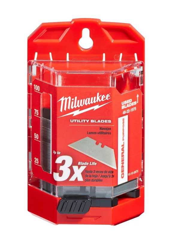 Milwaukee Electric 75Pc General Purpose Utility Blades - MLW-48-22-1975