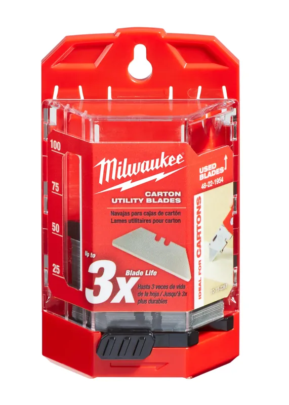 Milwaukee Electric 50Pc Carton Utility Blades - MLW-48-22-1954