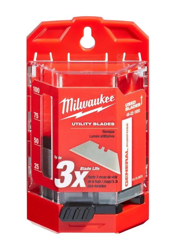 Milwaukee Electric 50Pc General Purpose Utility Blades - MLW-48-22-1950
