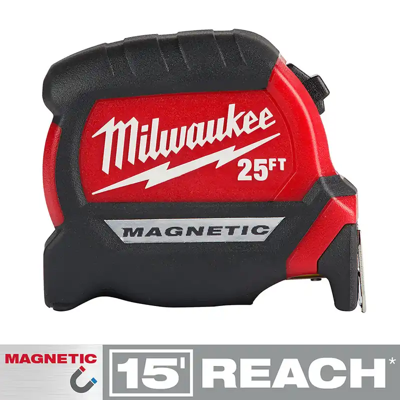Milwaukee Electric 25‘ Compact Magnetic Tape - 12’ So - MLW-48-22-0325
