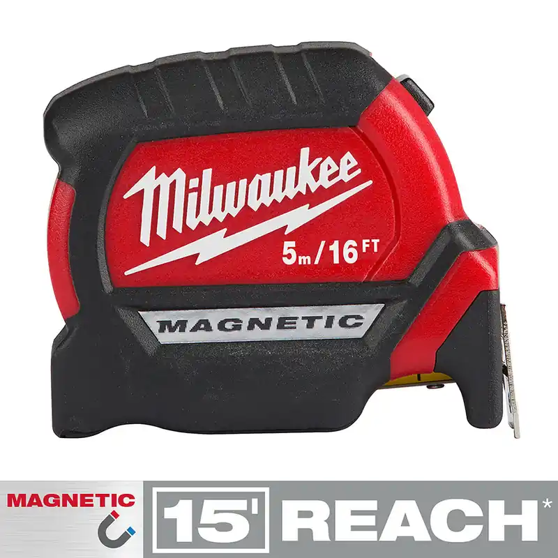 Milwaukee Electric 5M/16‘ Compact Mag Tape - 12’ So - MLW-48-22-0317