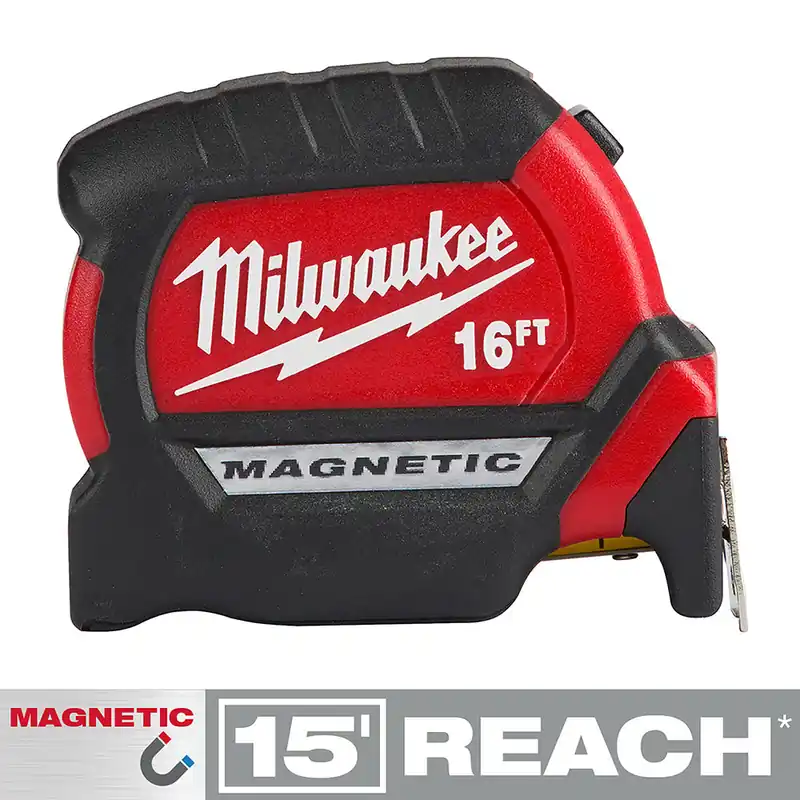 Milwaukee Electric 16‘ Compact Magnetic Tape - 12’ So - MLW-48-22-0316