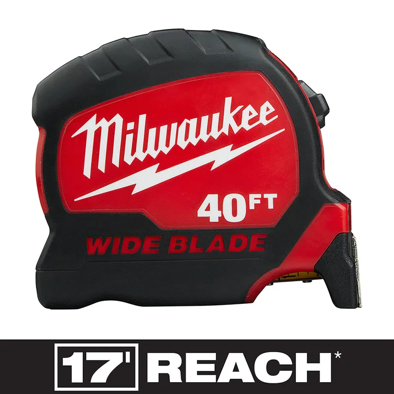 Milwaukee Electric 40Ft Wide Blade Tape Measure 14’ So - MLW-48-22-0240