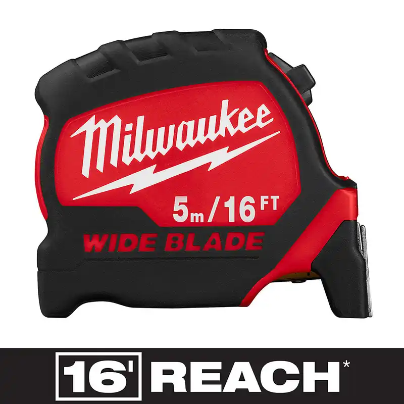 Milwaukee Electric 5M/16Ft Wide Blade Tape Measure - MLW-48-22-0217