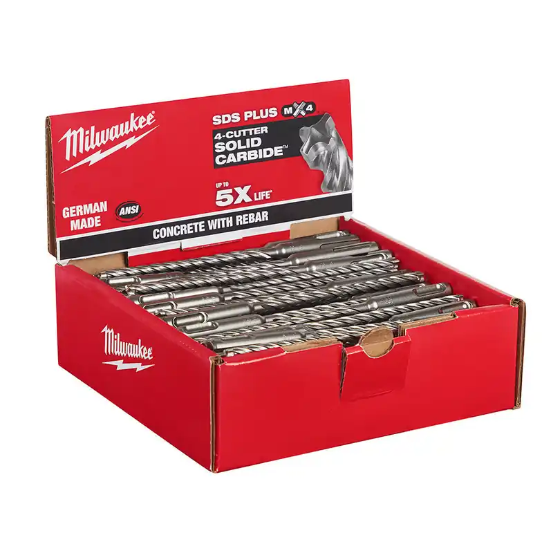 Milwaukee Electric Sds+ Mx4 1/4" X 4" X 6" Bulk 100 - MLW-48-20-7994