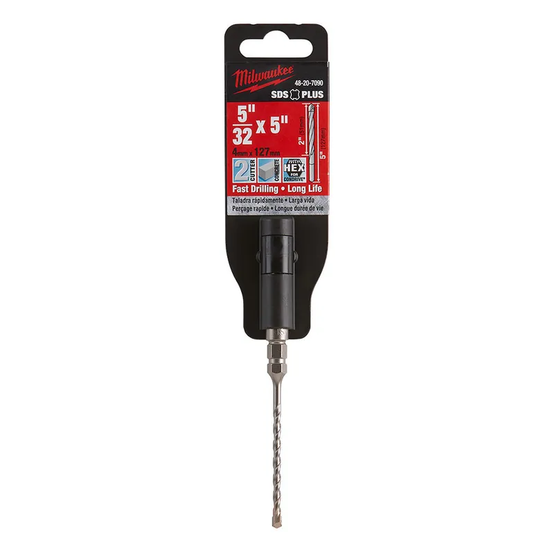 Milwaukee Electric Sds+2Ct 3/16"X3"X6"W/Hex Bulk 25 - MLW-48-20-7198
