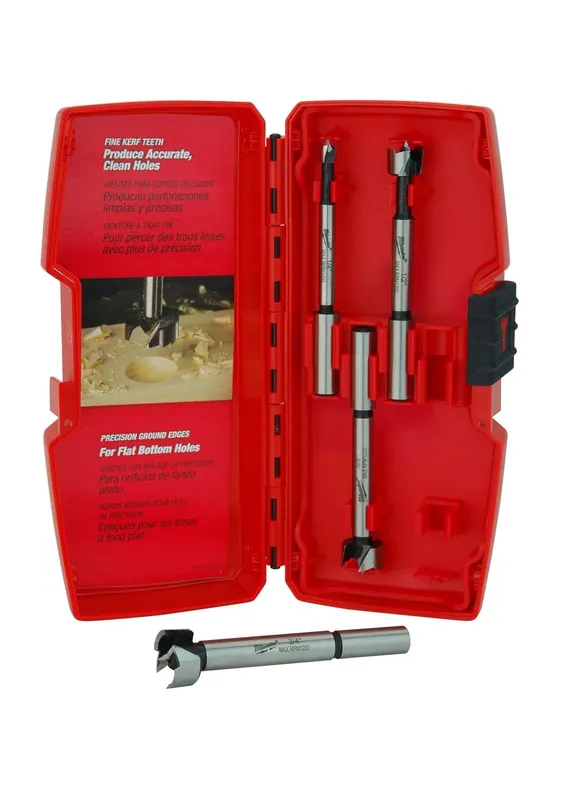 Milwaukee Electric 4Pc Forstner Bit Kit - MLW-48-14-0004