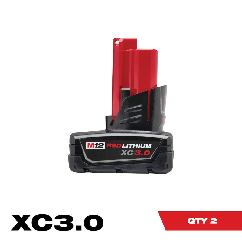 Milwaukee Electric M12 Xc3.0 Battery 2-Pack - 48-11-2412 - MLW-48-11-2412