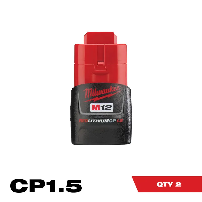 Milwaukee Electric M12 Cp1.5 Battery 2-Pack - 48-11-2411 - MLW-48-11-2411