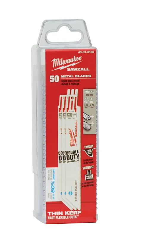 Milwaukee Electric Blade 24T 6L Ice Hard 50Pk - MLW-48-01-8186