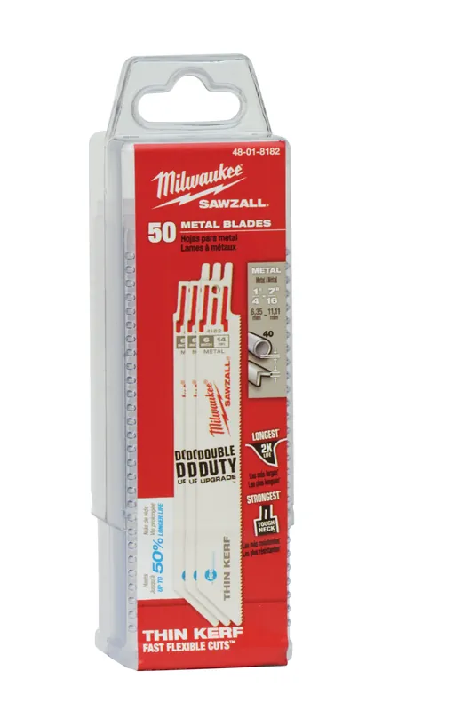 Milwaukee Electric Blade 14T 6L Ice Hard 50Pk - MLW-48-01-8182